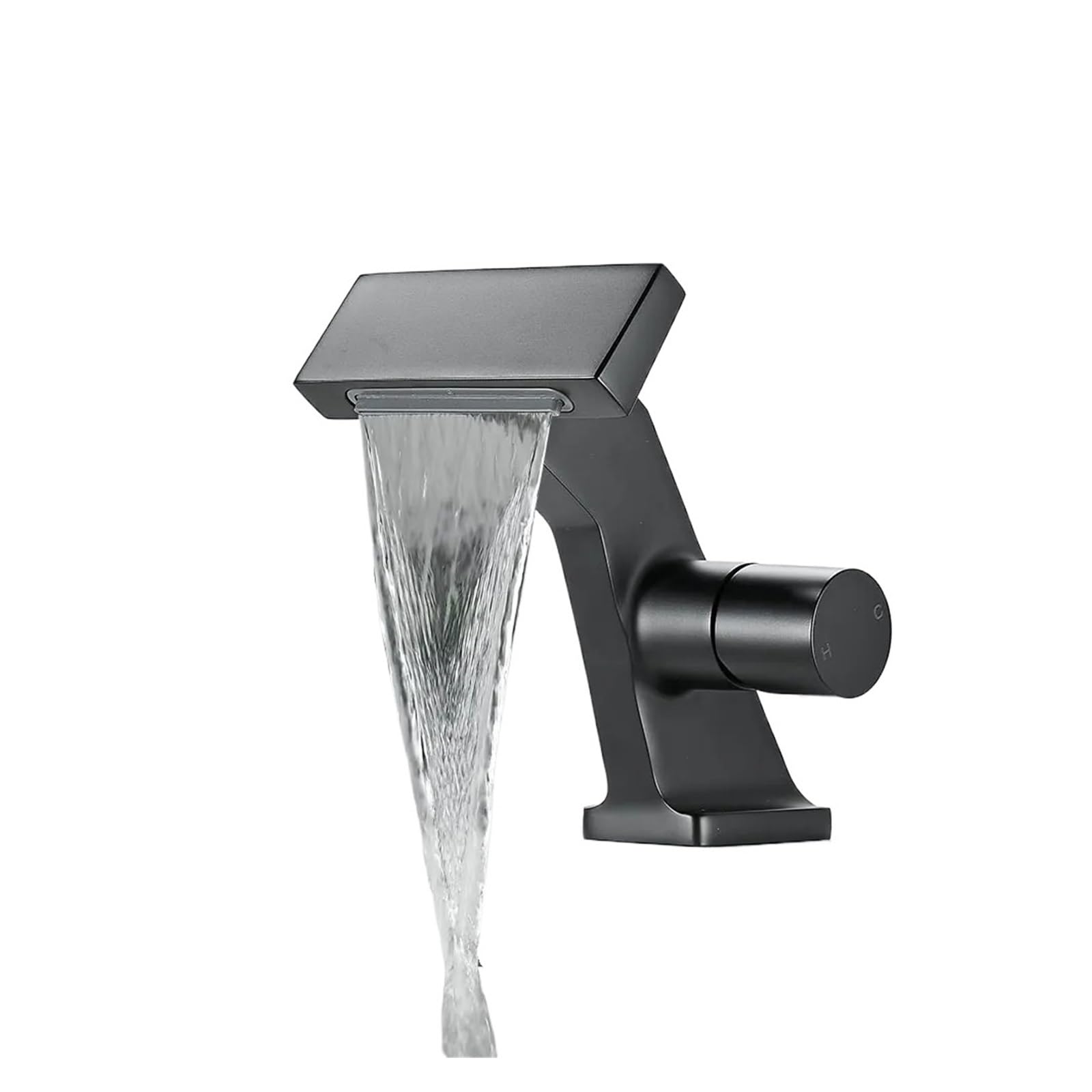 Faucet，Waterfall Bathroom Sink Faucet Hot Cold Dual Control