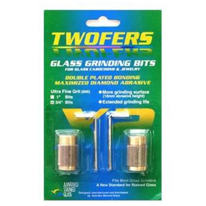 3/4'' Ultra FINE Aanraku Twofers Diamond Grinder Bits – 2-Pack, 600 Grit