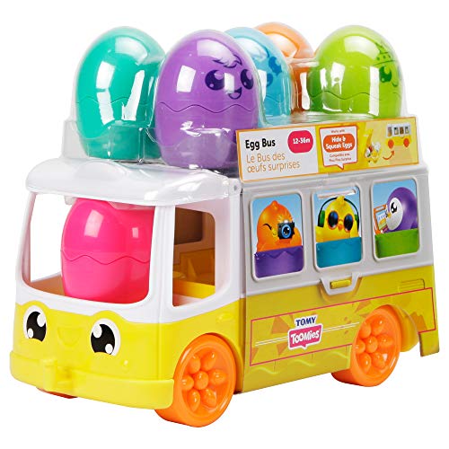  TOMY- Toomies Hide and Squeak Egg Bus Baby Toy...