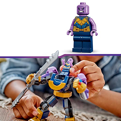 Marvel Armatura Mech Thanos, Set Action Figure Supereroe Avengers, Modellino da Costruire con Guanto dell'Infinito, Giochi per Bambini 76242 - Lego - Immagine 4