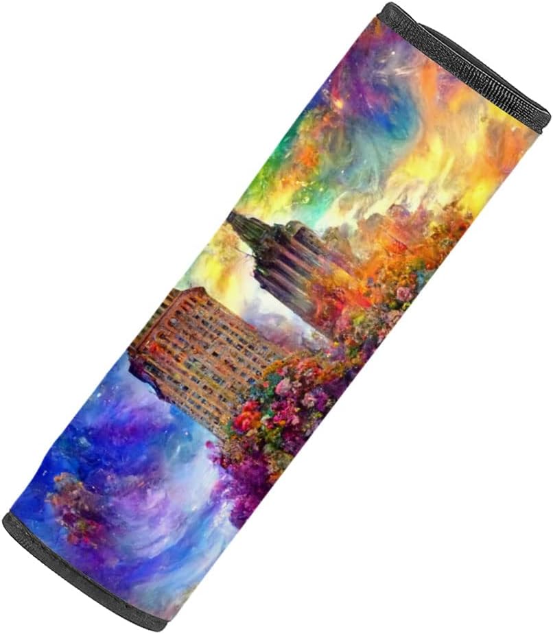 New York Skyline Car Seat Belt Pads - Creative Seat Belt Cover - Landscape Seat Belt Cover