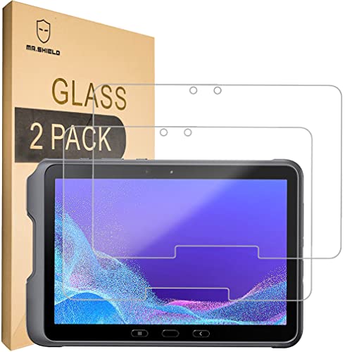 Mr.Shield [2-PACK Screen Protector For Samsung Galaxy Tab Active4 Pro [Tempered Glass] Screen Protector