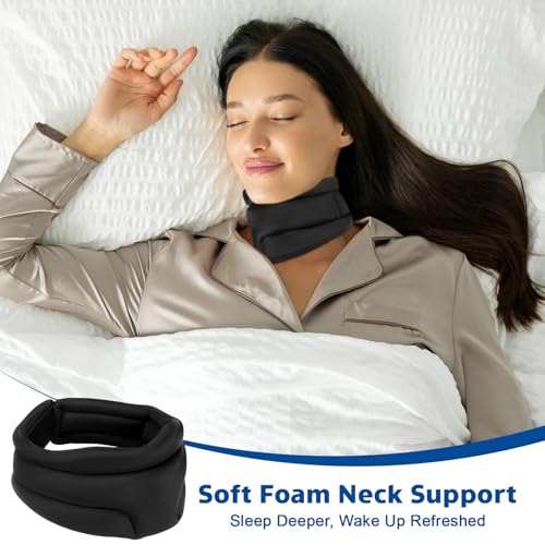 Starvortex Nackenstütze für Nackenschmerzen, 360° Halskrause mit Rundum Unterstützung, Atmungsaktive Schaumstoff Neck Support, Verstellbare Nackenbandage, Neck Brace für Schlaf Schmerzen und Druck