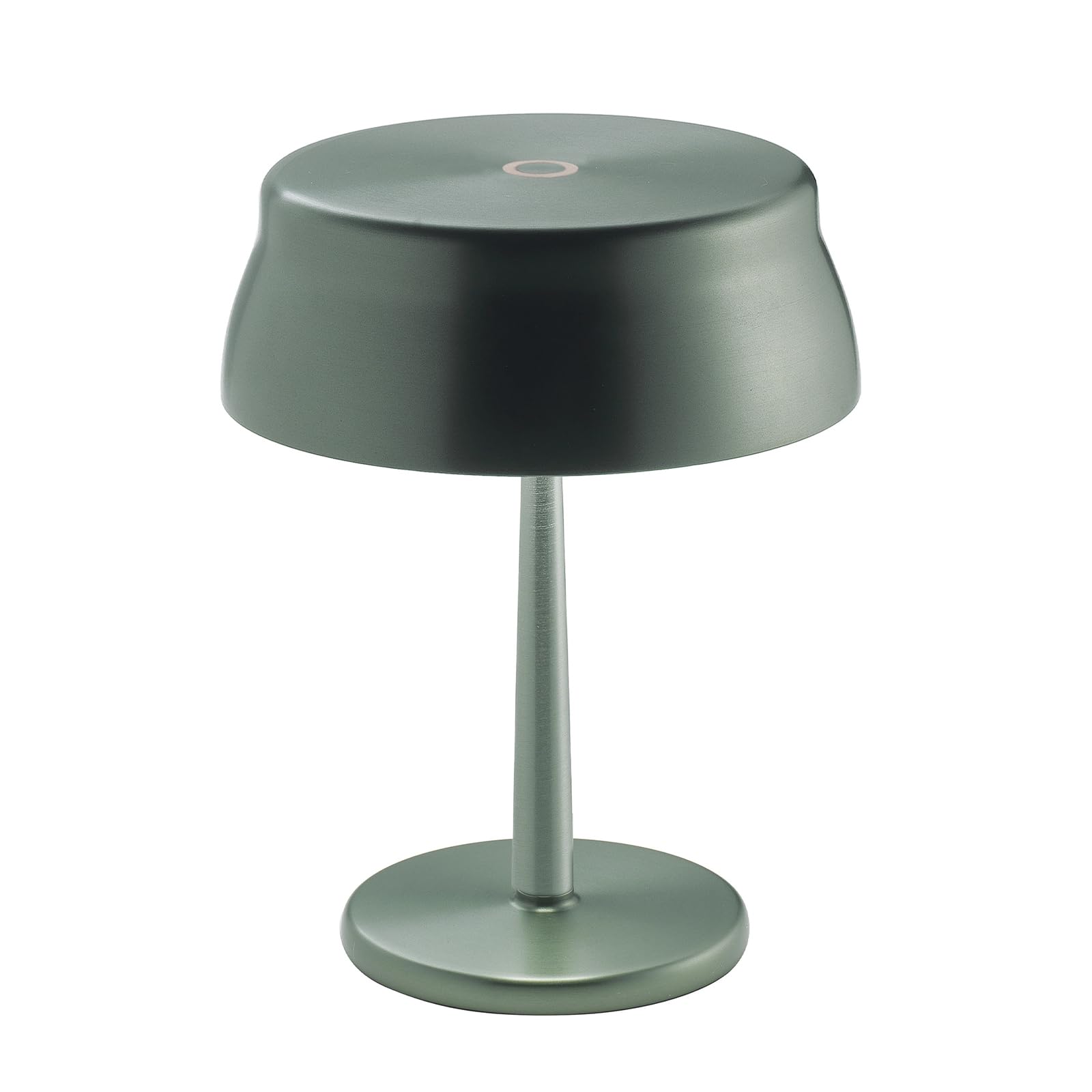 Zafferano, Lampada Sister Light Wi-Fi Mini, Lampada da Tavolo Ricaricabile e Senza Fili con Controllo da Remoto, per Salotto ed Esterni, Dimmer a Step, 2200-4000 K, Altezza 17 cm, Colore Verde
