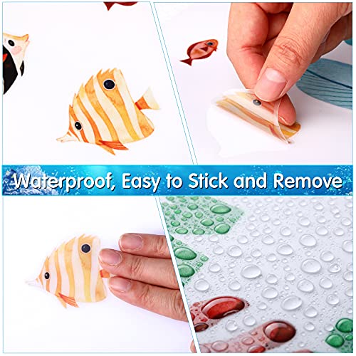 2 Sheets Large Under The Sea Wall Decals Ocean Creature Sea Life Stickers Removable Seaweed Sea Turtle Jellyfish Fish Ocean Grass Decor For Kids Baby Nursery Bedroom Playroom Bathroom Living Room #TOP6