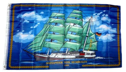 Preisvergleich Produktbild Fahne / Flagge Alexander von Humboldt NEU 90 x 150 cm