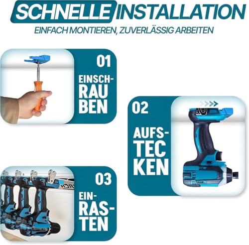 Support de perceuse Makita 18V avec 6 vis lot de 3 - 2