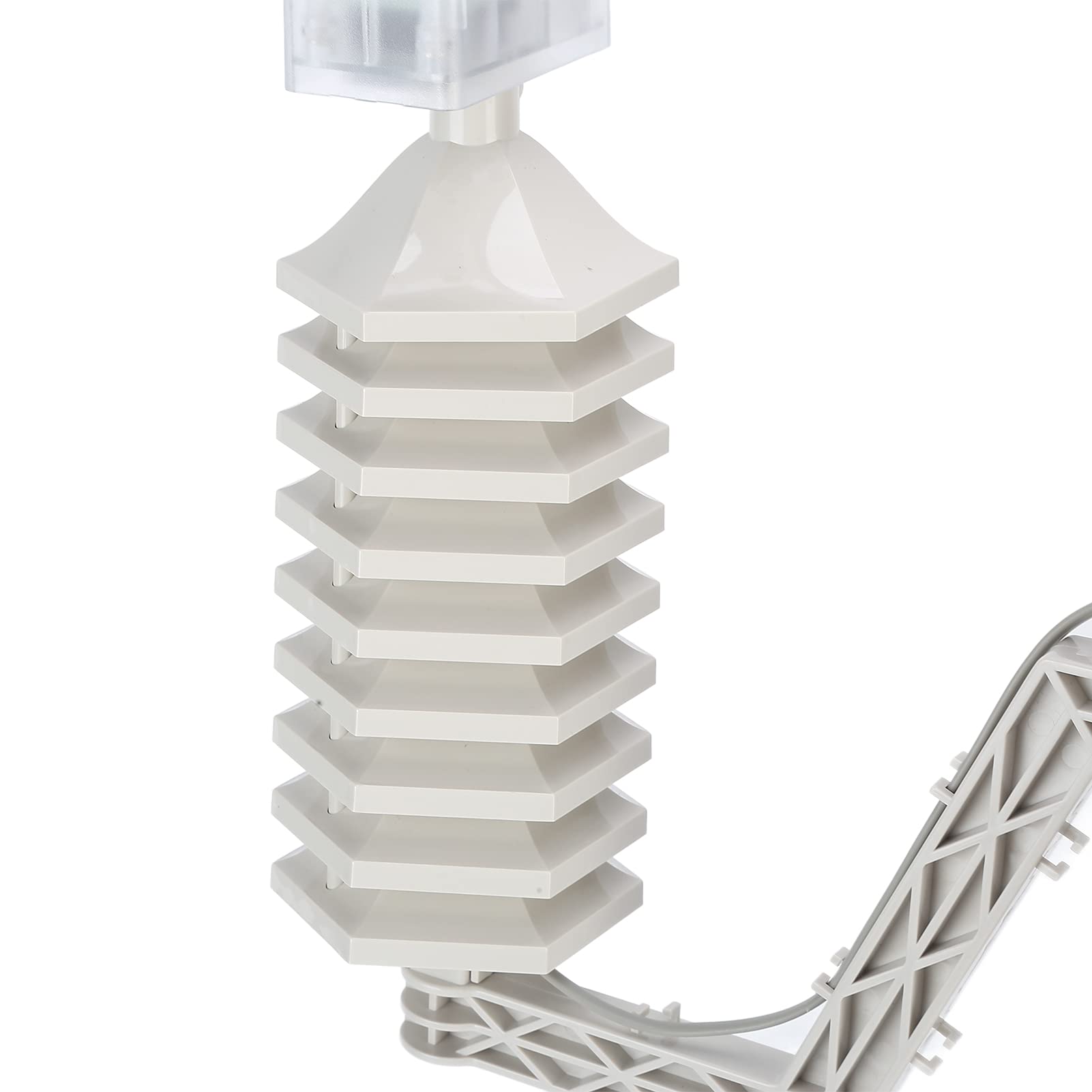 Instrumento de Pronóstico del Tiempo para Jardín, Velocidad del Viento, Lluvia, Temperatura, Humedad, Diseño ABS Preciso de 5V para Oficina en Casa
