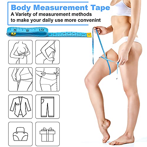 TrySalar Dual Sided Body Measuring Tape Measure for Body 6 Pack Double Scale Measurement Tape for Sewing Cloth Tailor 60 Inch/ 150 cm(Multicolor 6Pcs) - Image 4