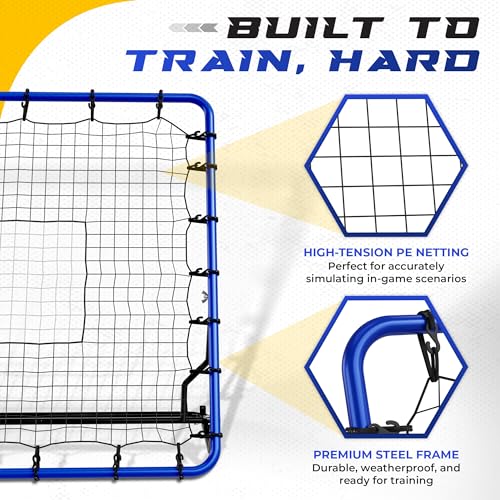 image for Fast Ambition Volleyball Rebounder Net - Adjustable Volleyball Equipme