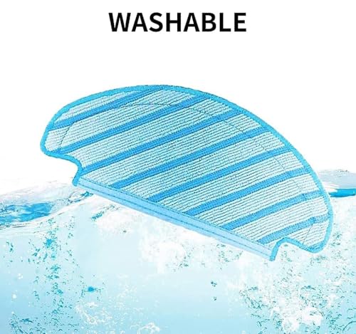 Image of Replacement Accessories Wet Mop Pad Compatible with Ecovacs Deebot N10 OZMO T8 T9 PRO T9 AIVI Robot Vacuum Deebot N10 Replacement Mop Pad (ED N10 WETMOP 3)