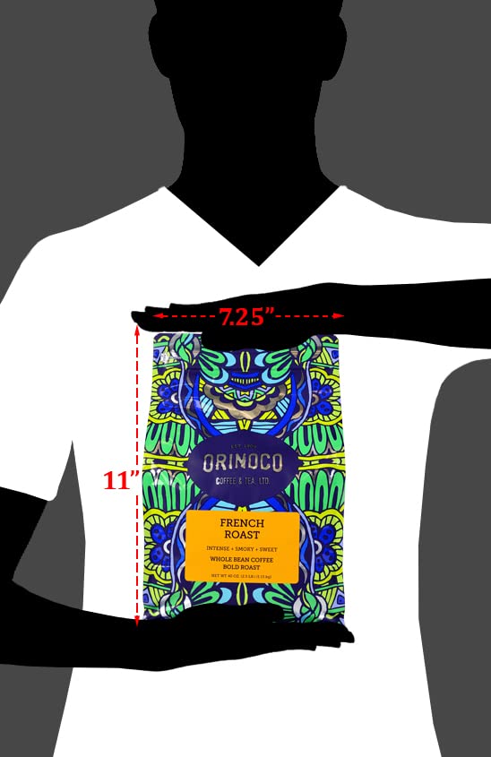 Orinoco French Roast 2.5lb bolsa, café en grano 100% Arábica miniatura 4