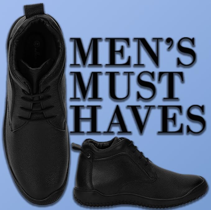 Image of Allen Cooper Shoes Genuine Original Leather Casual /Formal Lace-up Shoes (Color Options- Black /Brown, Sizes- 6,7,8,9,10)