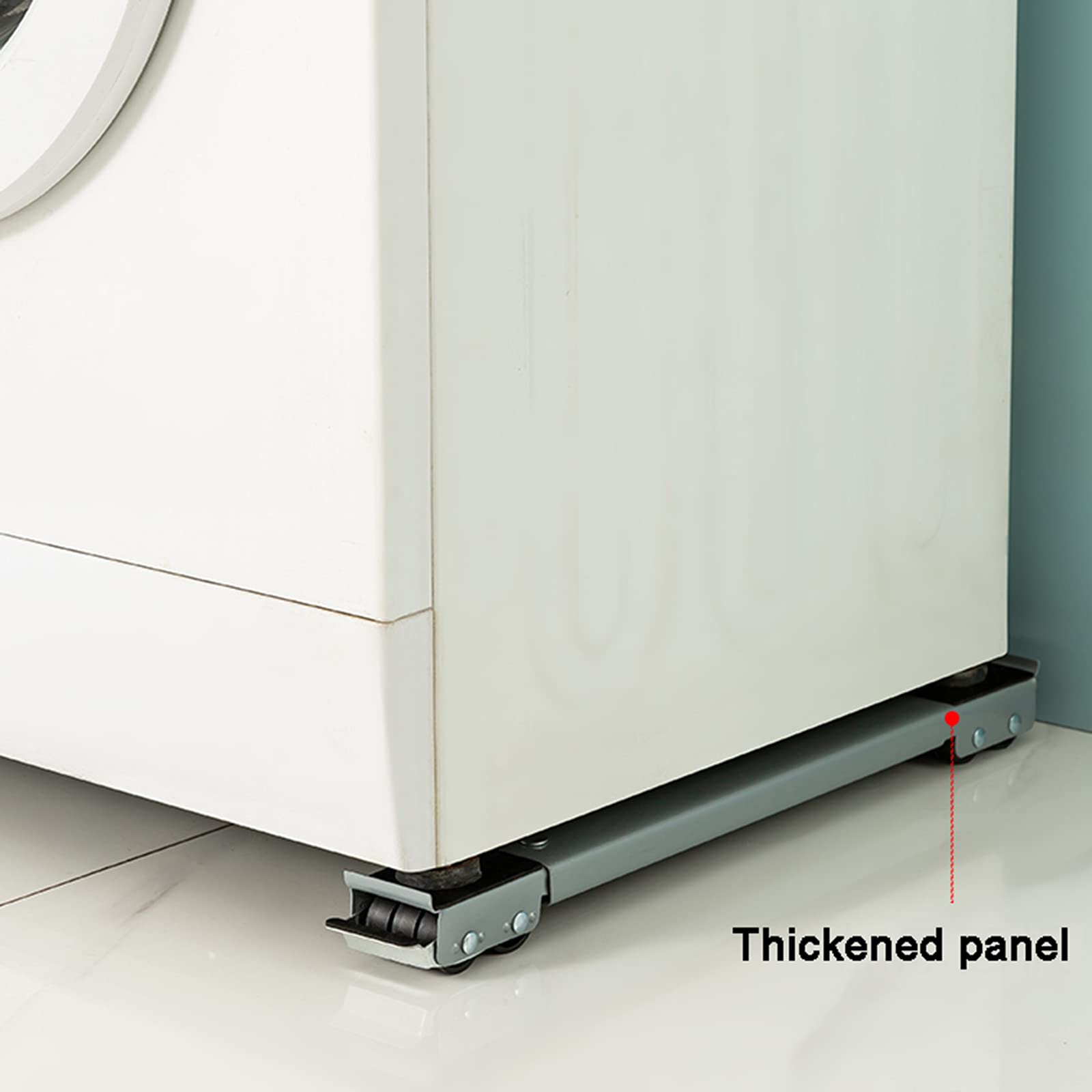 Mobile Waschmaschinenbasis Mit Rädern – 2er-Set, Verstellbar, Für Waschmaschine, Trockner & Kühlschrank