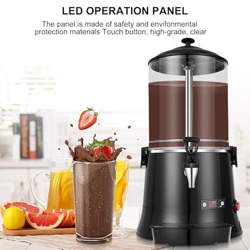 Distributeur de chocolat chaud avec température réglable et fonction de mélange, idéal pour le vin chaud et les boissons au chocolat