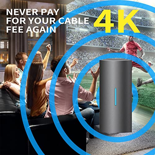 Tv Antenna Smart Digital Indoor Long Range 580 Miles, Outdoor Antenna Amplified Support 8K 4K 1080P All Tv's Free Channels Vhf Uhf, Hd Antenna For Signal Booster 360°Reception - Hdtv Cable #TOP3