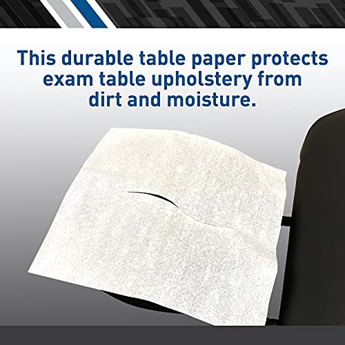 Image of BodyMed Premium Headrest Paper Sheets - with Slit - Disposable Medical Face Barrier - Exam Paper Sheets - Case of 1,000 - 12-inch x 12-inch - White