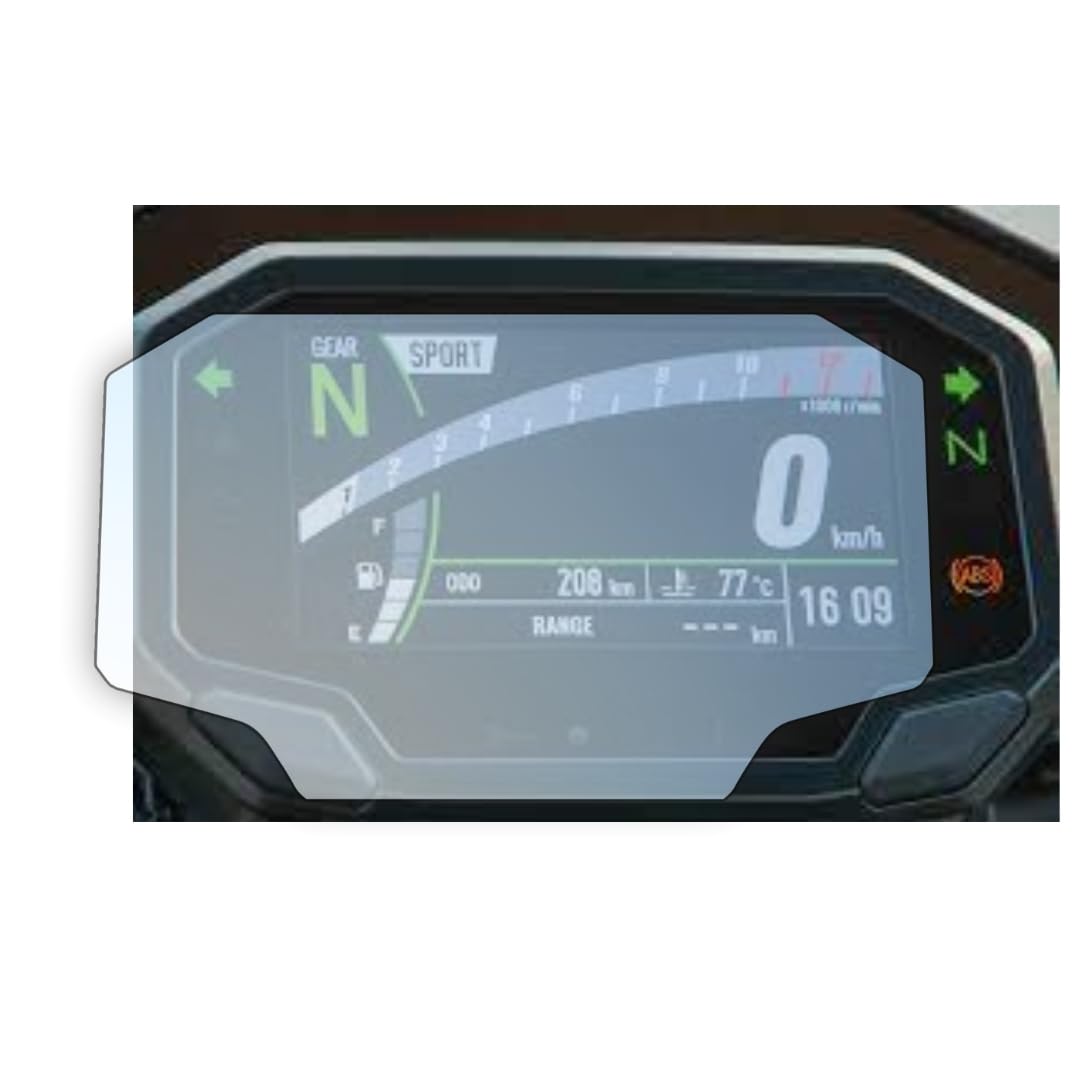 D'FENDER Console Compatible for Kawasaki Ninja 500 Motorcycle Display Surface Guard Protection PPF - Pack of 1 (18 Months Warranty)