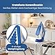 Clatronic® kabelloses Dampfbügeleisen mit Keramiksohle | 2400W | ohne Kabel | Bügeleisen mit Dampf | 350ml Tank | schnelle Aufheizzeit | Steam Iron | Bügeleisen Dampf | DB 3706