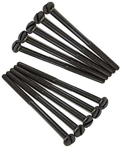 Black Nickel Long Electrical Socket Switch Screws (20, 50mm)