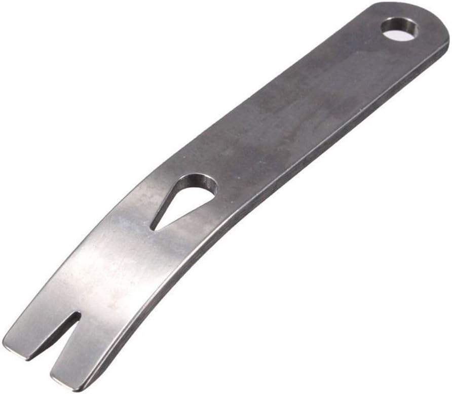 Honearn Stainless Steel Crowbar Pry Bar EDC Tool for Bushcraft & Survival
