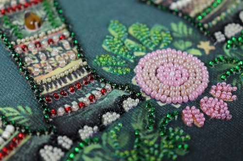 Image of Wizardi Main Bead Embroidery Kit - Majestic Wisdom. Colorful Beads, Beading Needles. DIY Kit. Embroidery for Beginners. Home Decor. AB-902 Abris Art