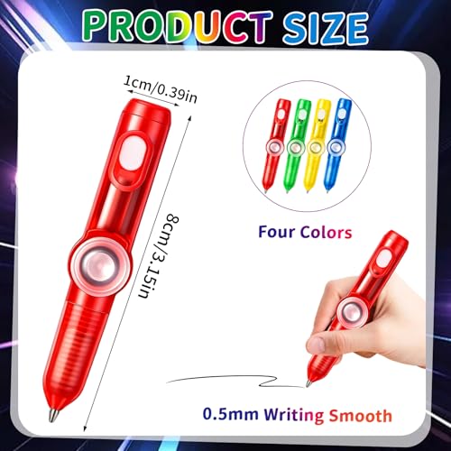 Image of CZWZ 18Pcs Mini Spinner Pens Bulk, Ballpoint Pen for Birthdays and Children's Parties, Fun Gifts Pen