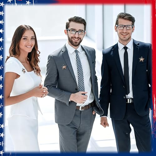 Image of Yinkin 48 Pcs 4th of July Label Pins 250th Anniversary Enamel Pins Bulk American Patriotic Brooch Memorial Day Gift Independence Day Backpacks Clothes Bags Accessories