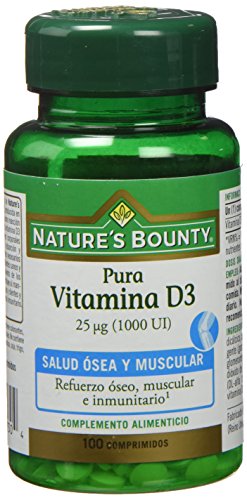 Nature's Bounty Pura Vitamina D3 25 VCapacidade: g (1000 Ui) - 100 Comprimidos