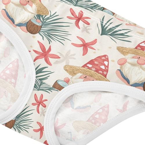 ZZKKO Gnome with Coconut Girls Underwear Toddler Panties for Girls Comfort Brief Size 2T-8Y3