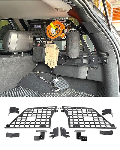 for Jeep Grand Cherokee WJ 1999-2005 Modular Storage Panel Shelf Rear Trunk Luggage Molle Panel Luggage Carrier Trunk Organizer Aluminum Alloy (Side Panels)