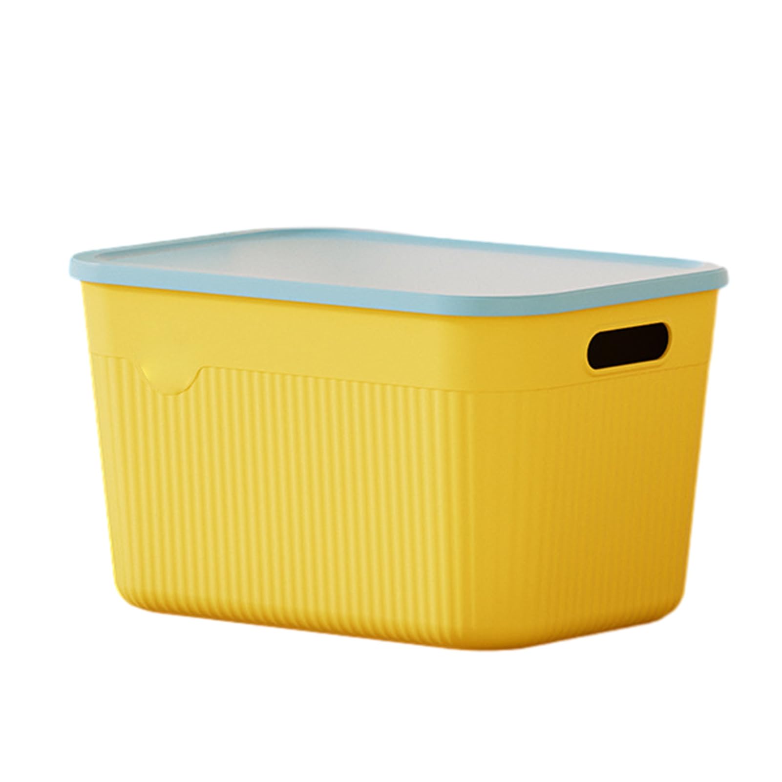 Glifora Storage Box with Handle and Lid - Organiser, Space Saving Stackable Container for Kitchen, Bedroom and Dormitory