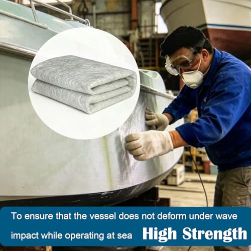 Image of Fiberglass Mat, 3.5 Yards X 41 inch Wide Fiberglass Chopped Strand Mat, Strong Repair Function- Suit for Surfaces and Reinforces Repairs