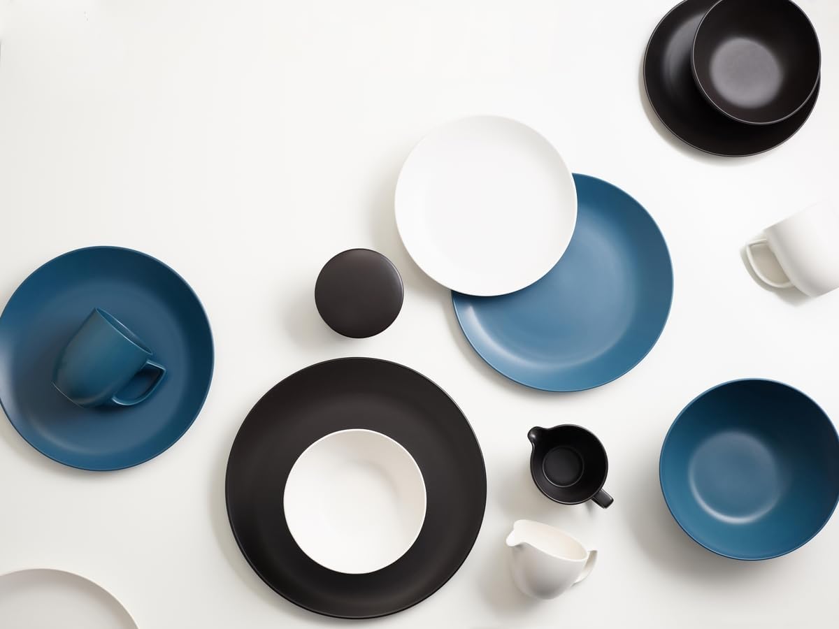 Nambe Orbit 13" Serving Platter - Celestial Black | Made of Stoneware | Contemporary Planet | Dishwasher & Microwave Safe | Large Serving Plate for Pasta, Salad, and Dessert | Restaurant & Home Use