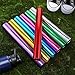 7 Pack Aluminum Relay Batons for Track and Field - Professional Track Batons for Relay Race, Corrosion Resistant & Lightweight for Outdoor Sports, School Events (Assorted Colors)