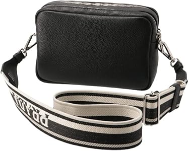 M*a様 PRADA ブラック ショルダーバッグ ストラップ付き PRADA ブラック ショルダーバッグ