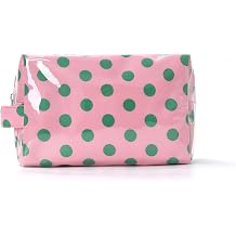 Small Polka Dots Cosmetic Bags Womens PVC Makeup Purse Waterproof Toiletry Bag Multi-Use Cosmetic Pouch Travel Work