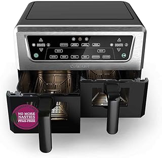 Cuisinart Air Fryer XXL Double Zone | PFAS Free | 2×5.2L | Fryes, Cooks, Dehydrates, Keeps Warm | 8+ Servings | Dishwasher…
