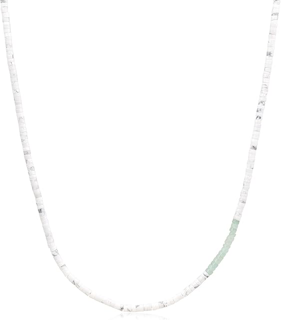 COAI Mens Heishi Stone Beaded Necklace