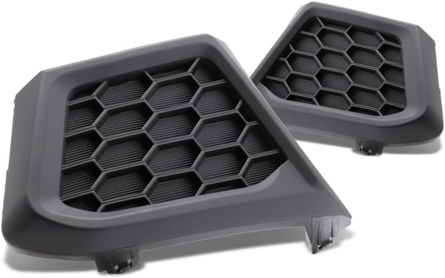 For Nissan Altima 2019 2020 2021 Fog Light Cover Driver and Passenger Side | Pair | Front | Textured Black | PP Plastic | Replacement For NI1038163, NI1039163 | 622576CA0A, 622566CA0A