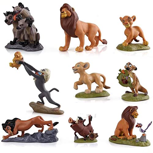 9pcs Roi Lion Simba Nala Timon Modèle Figurine PVC Jouets