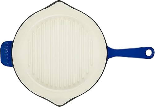 Miniatura 4 de Mini sartén de cerámica esmaltada de hierro fundido esmaltado con lava, cuadrada de 8 pulgadas, pequeña sartén de hierro fundido con interior