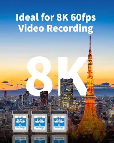 Image of Nextorage Japan CFexpress 4.0 Type B 256GB Memory Card Canon, Nikon, Fujifilm, Panasonic Camera Compatible High-Speed Continuous Shooting Max Read Speed 3900MB /s Max Write Speed 2000MB /s NX-B3SE256G