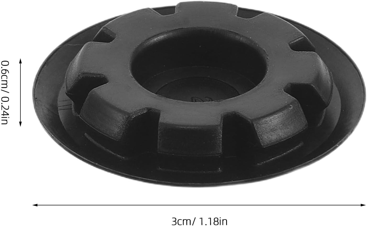 KICHOUSE Rubber Plugs and Easy Installation 50pcs for Car Door Black and Side Skirt, Waterproof Sealing Grommets with Universal Compatibility for Automotive Use