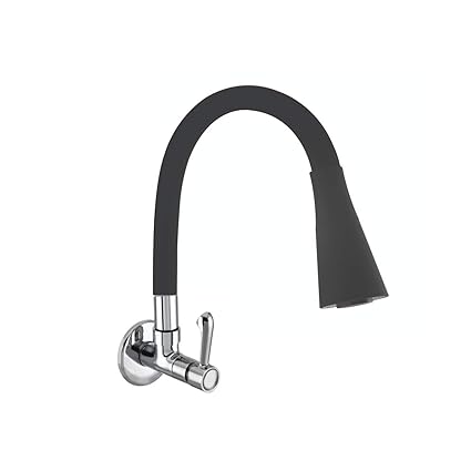 HARISTO Sink Cock Dual Flow Flexible SPOUT for Kitchen Wall Mounted Water tap SCDF 301