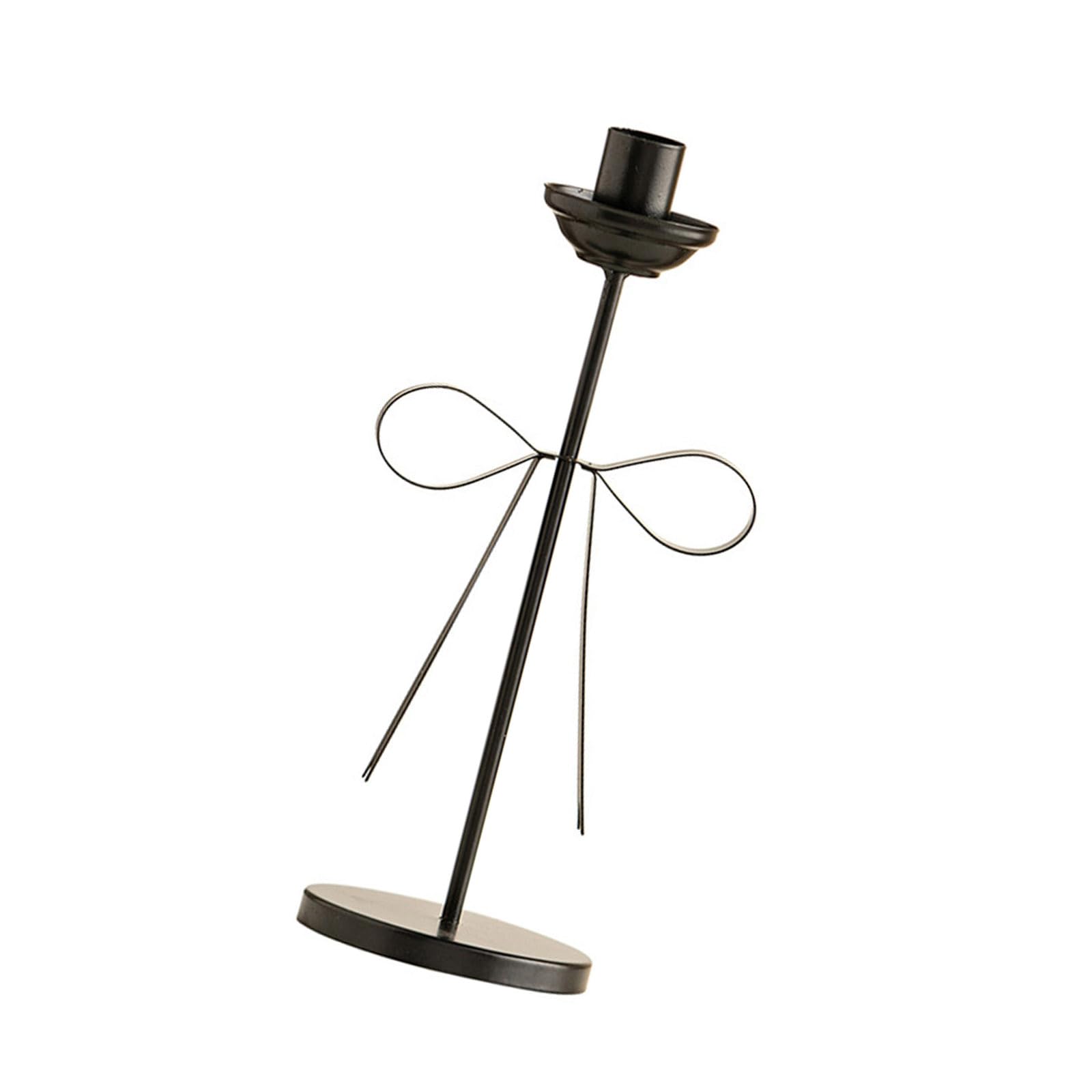 Elnwnnkc S Iron Bowknot Candlestick Holder, Decorative Taper Tand For Wedding Centerpiece, Home & Party Décor Decorative Candlestand