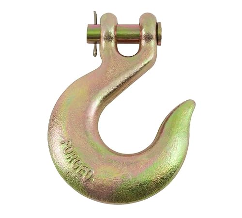 Miniatura 6 de Mytee Products G70 - Gancho deslizante de horquilla de 12 pulgada con pestillo, 11,300 libras WLL Heavy Duty Grade 70 Gancho de cadena de seguridad