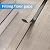 Greymond Floor Transition Strip Cover Strips, Self Adhesive Vinyl Flooring Transitions Divider for Carpet,Threshold,Floor Tiles and Gaps, 4FTx1.57in(Black)