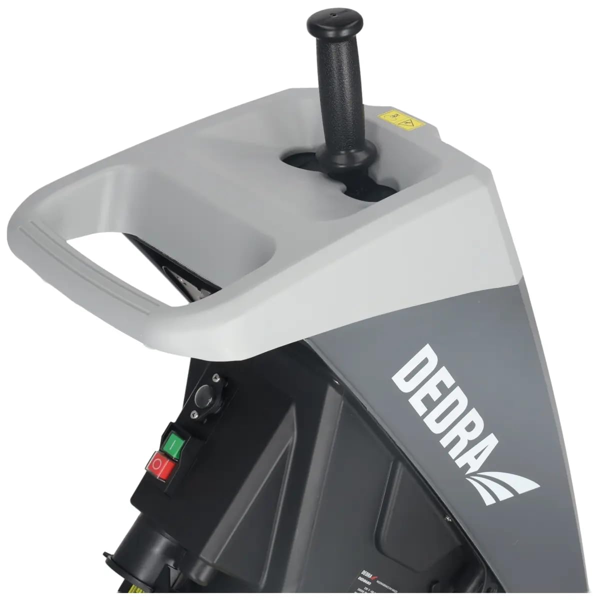 Trituradora eléctrica de plantas DEDRA 2500 W, diámetro de corte 45 mm, velocidad 0-2950 rpm, bolsa de recogida 65 L, trituradora de ramas para jardín y mantenimiento de residuos verdes