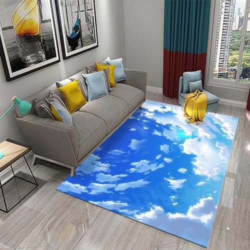 Tapis de salle de jeux antidérapant à poils courts doux 120x160 cm - 2